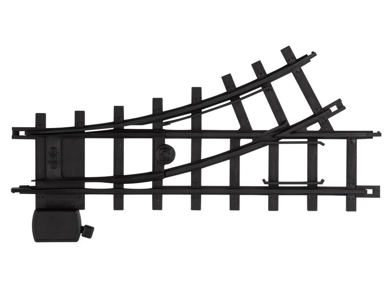 Lionel Ready-to-Play Left & Right Hand Interchange 2-Piece Black Plastic Track Pack - Image 2